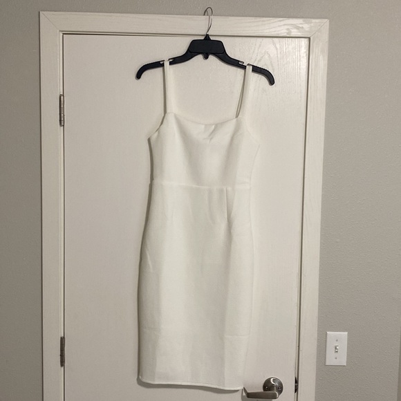 Lulus Guessing Game White Bodycon Midi Dress - Size small - Picture 5 of 10